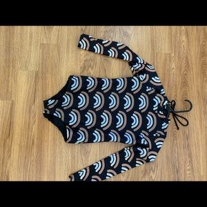Girls size 9/10 Of One Sea long sleeve spf 50 swimsuit. Great condition